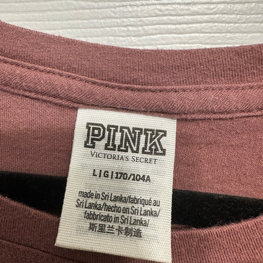 PINK Victoria's Secret Dusty Rose Tee - Picture 3 of 4